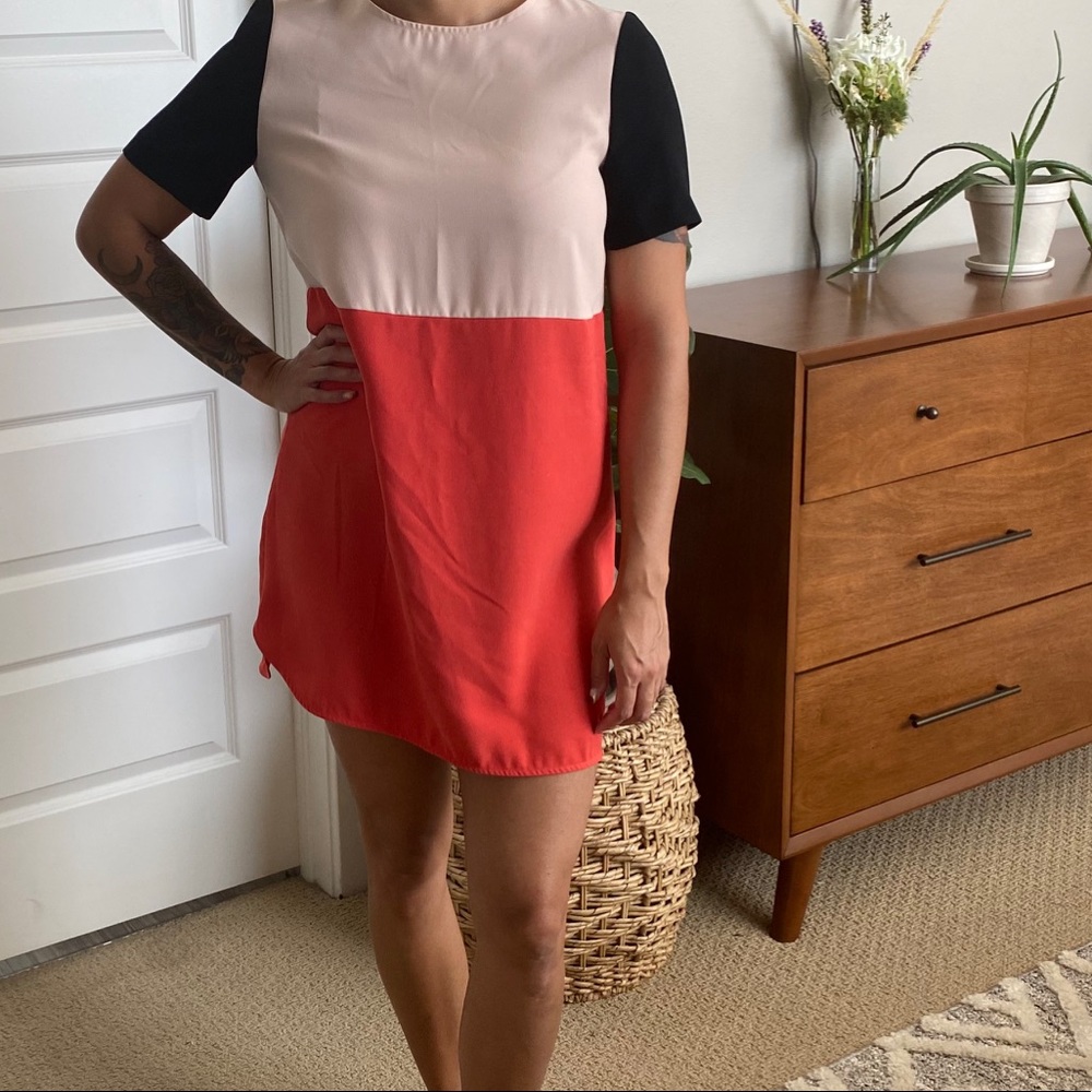 Zara color block Mod Dress